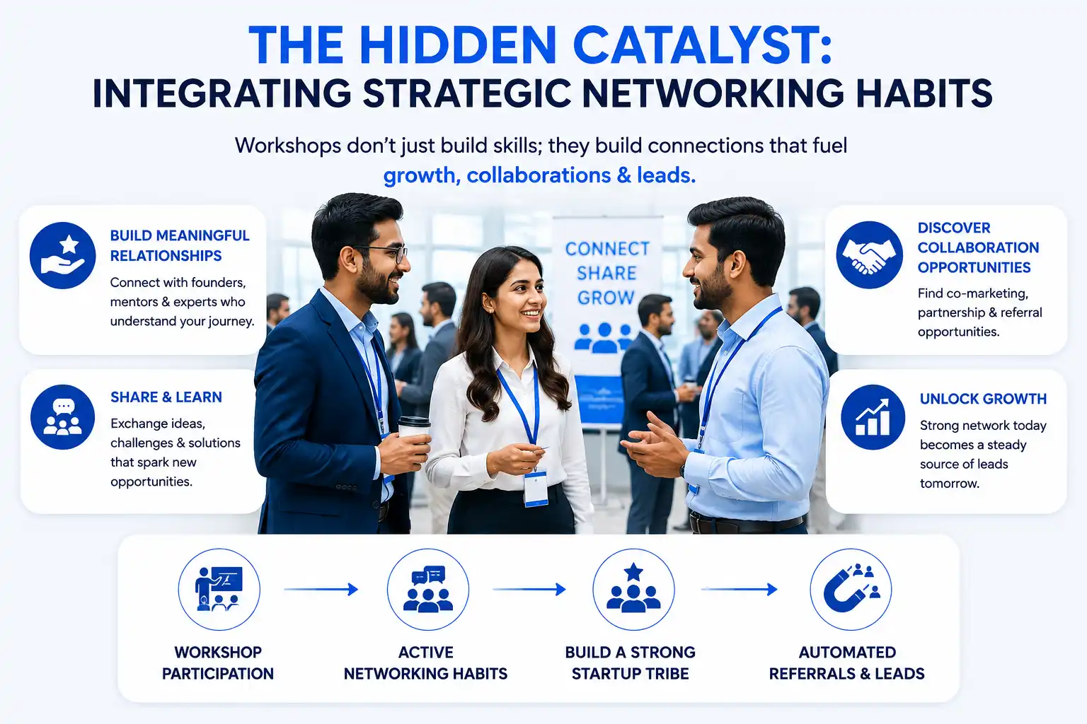 Strategic networking professionals building meaningful business connections.