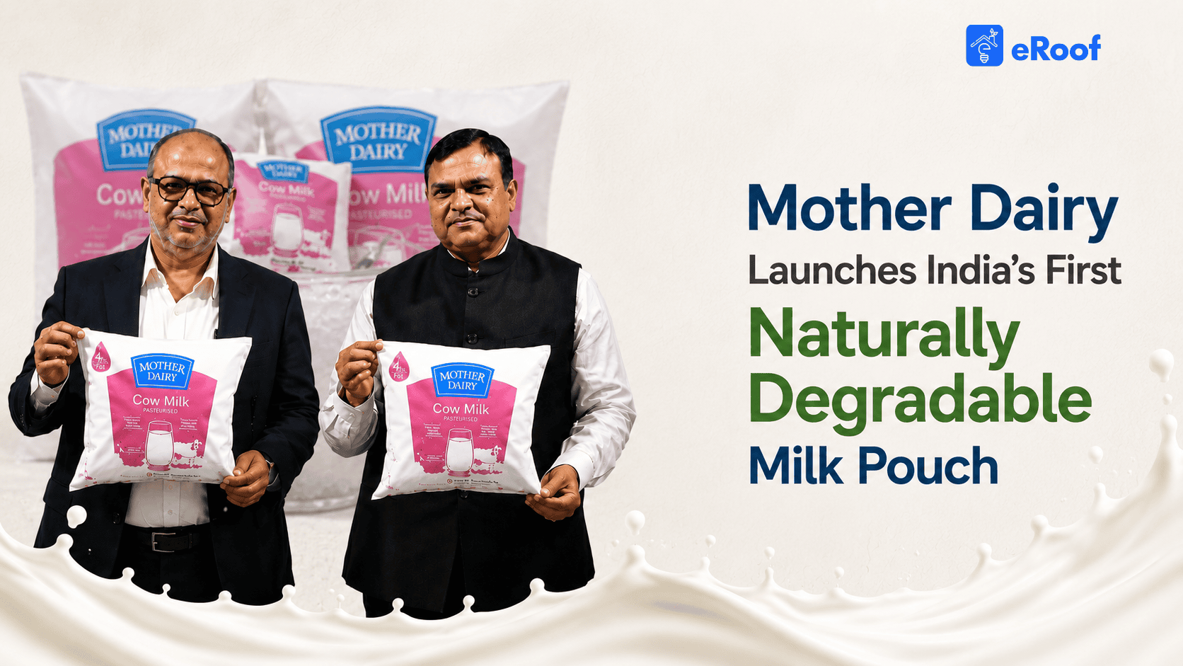 Mother Dairy Launches First Degradable Milk Pouch